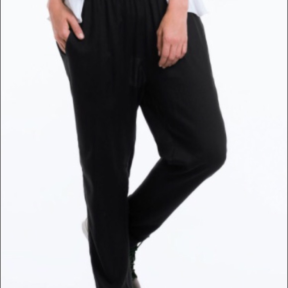 Womens soft black pants, 2X